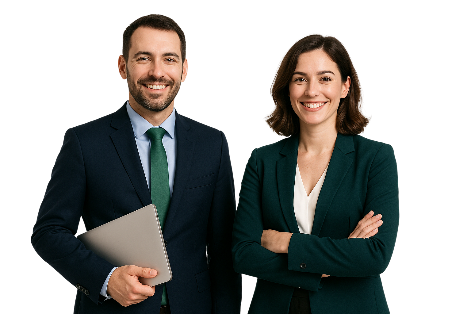 Profissionais cooperativistas sorrindo